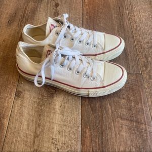 Converse White and Red Women's Sneakers